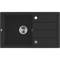 Einbauspüle TRZYNASTKA aus Granit mit Abtropffläch