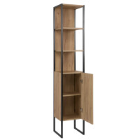 Bad-Hochschrank BROOKLIN 35, braun/schwarz 4