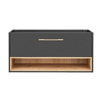 Waschtischunterschrank BORNEO COSMOS 120, dunkelgrau/braun 4