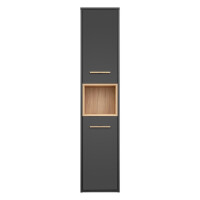 Bad-Hängeschrank BORNEO COSMOS 40, dunkelgrau/braun 4