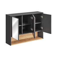 Spiegelschrank BORNEO COSMOS 100, dunkelgrau/braun 5