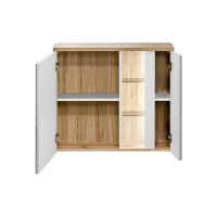 Spiegelschrank BAHAMA WHITE 80, weiß/braun 3