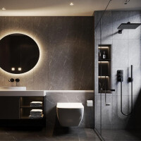 1 Paket (1,44 m²) Fliesen WALL ARMANI GREY (30 × 